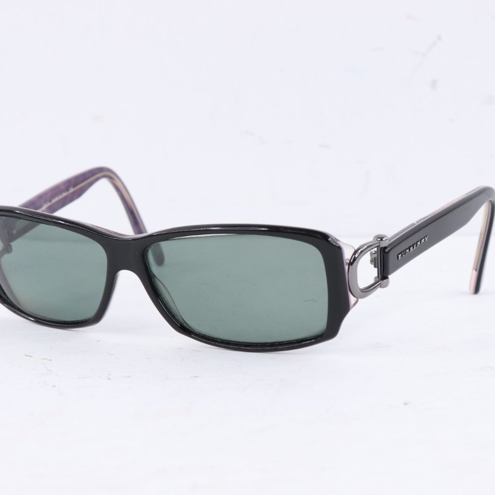 Burberry Rectangle Horseshoe Acetate Sunglasses Rx - image 2
